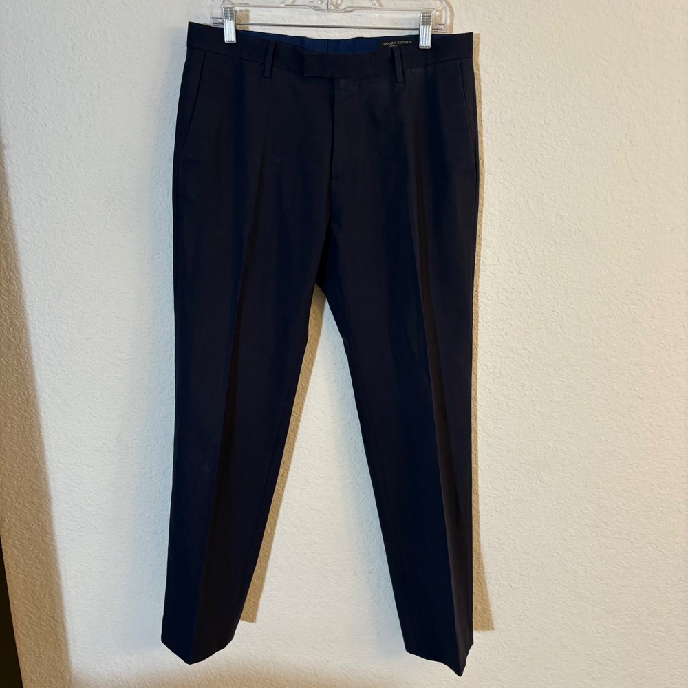 Banana Republic Modern Slim Fit Dress Pants Mens 32x30 Dark Navy